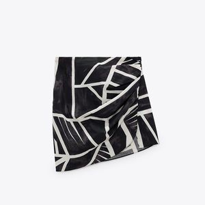 Zara brand new draped print skirt